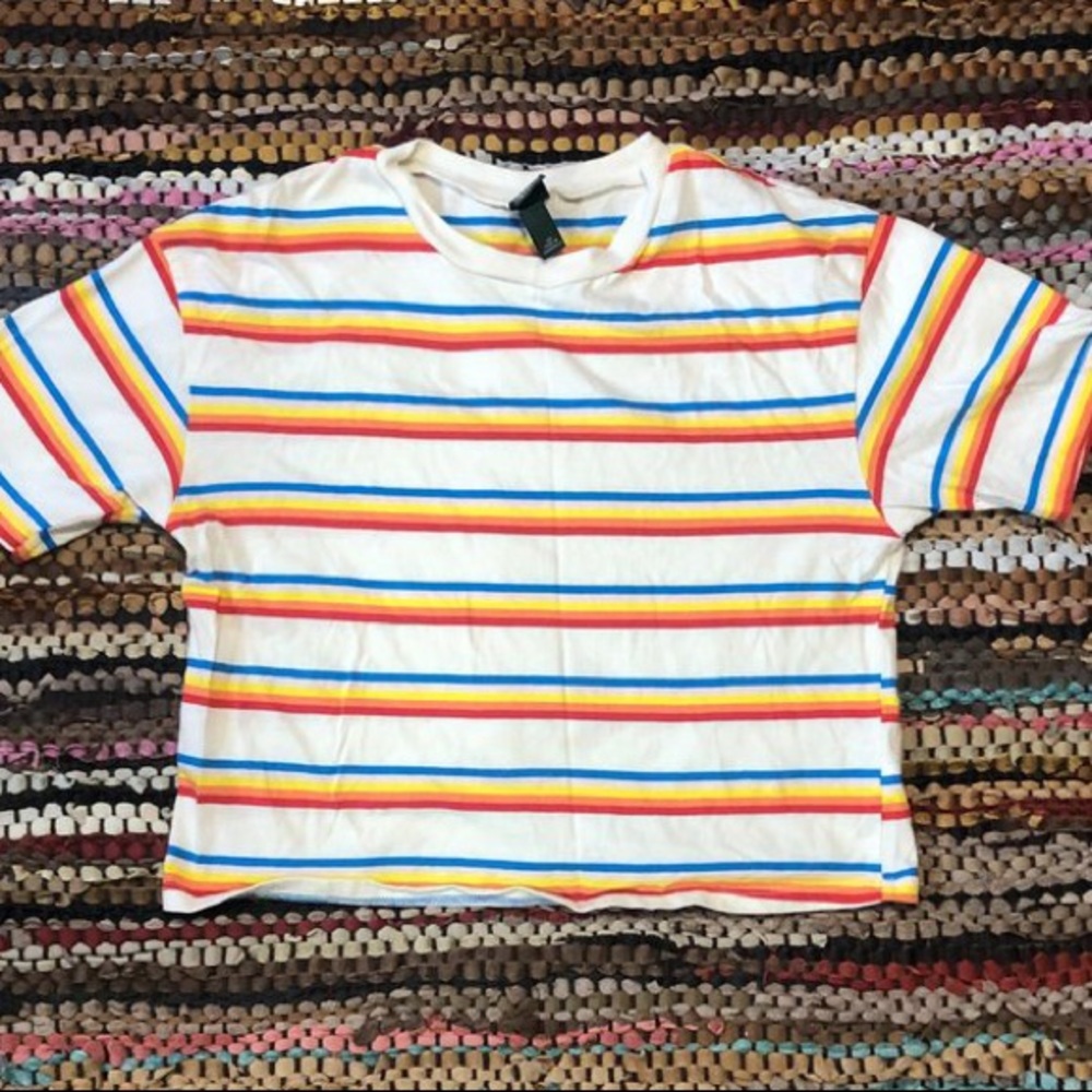 striped crop top